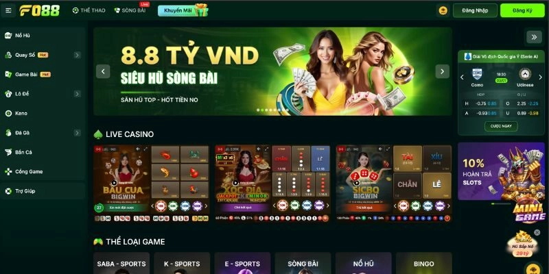 FO88: Nhà Cái Săn Thưởng Cực Chất | Kèo Đấu Đầy Cảm Xúc