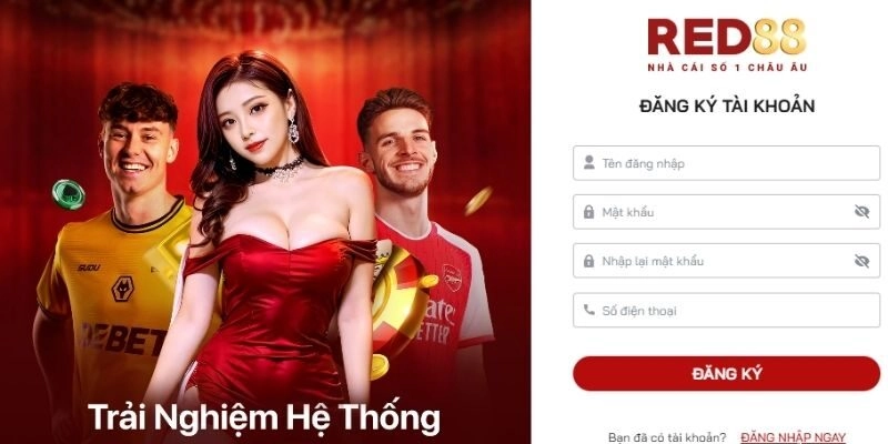 Quy trình đăng ký Red88 được thiết kế đơn giản cho người mới