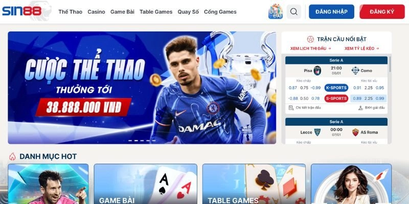 Sin88 – Nhà Cái Tạo Sự Khác Biệt Với Trải Nghiệm Cược Sâu