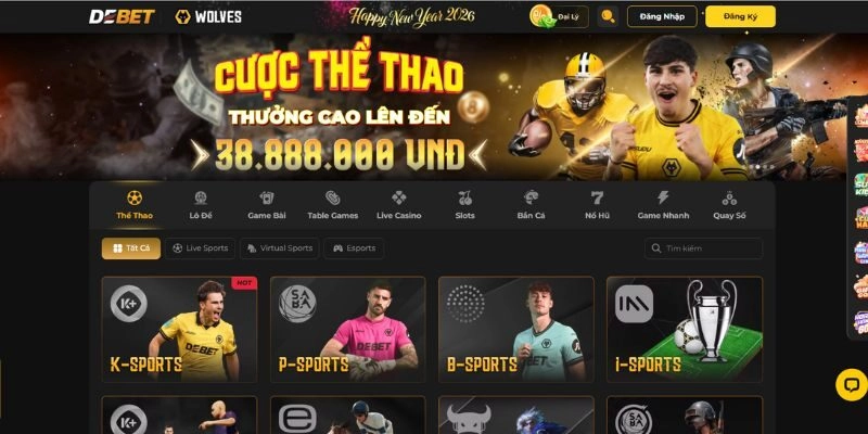 Debet- Nhà cái uy tín được đông đảo bet thủ tin tưởng