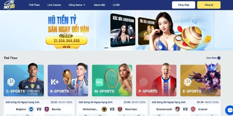 Sky88 – Top 1 Địa Chỉ Nhà Cái Cá Cược Uy Tín Nhất Hiện Nay